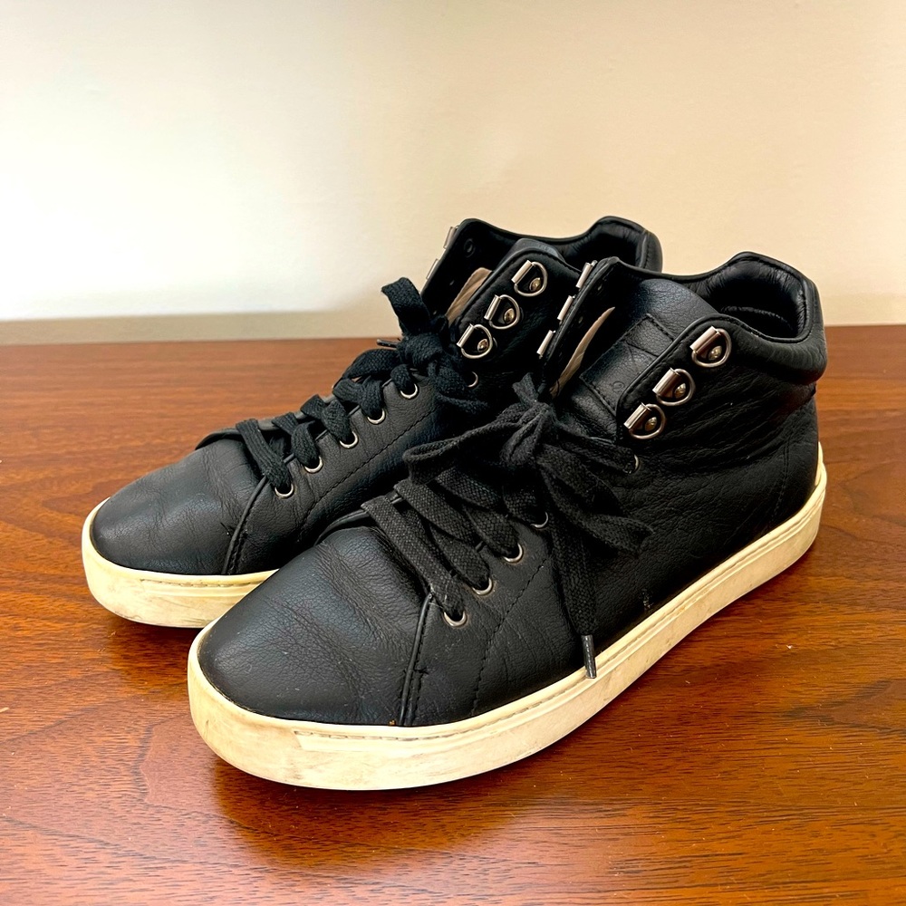 rag & bone Kent Leather High Top Sneakers EU 37.5 US 7.5